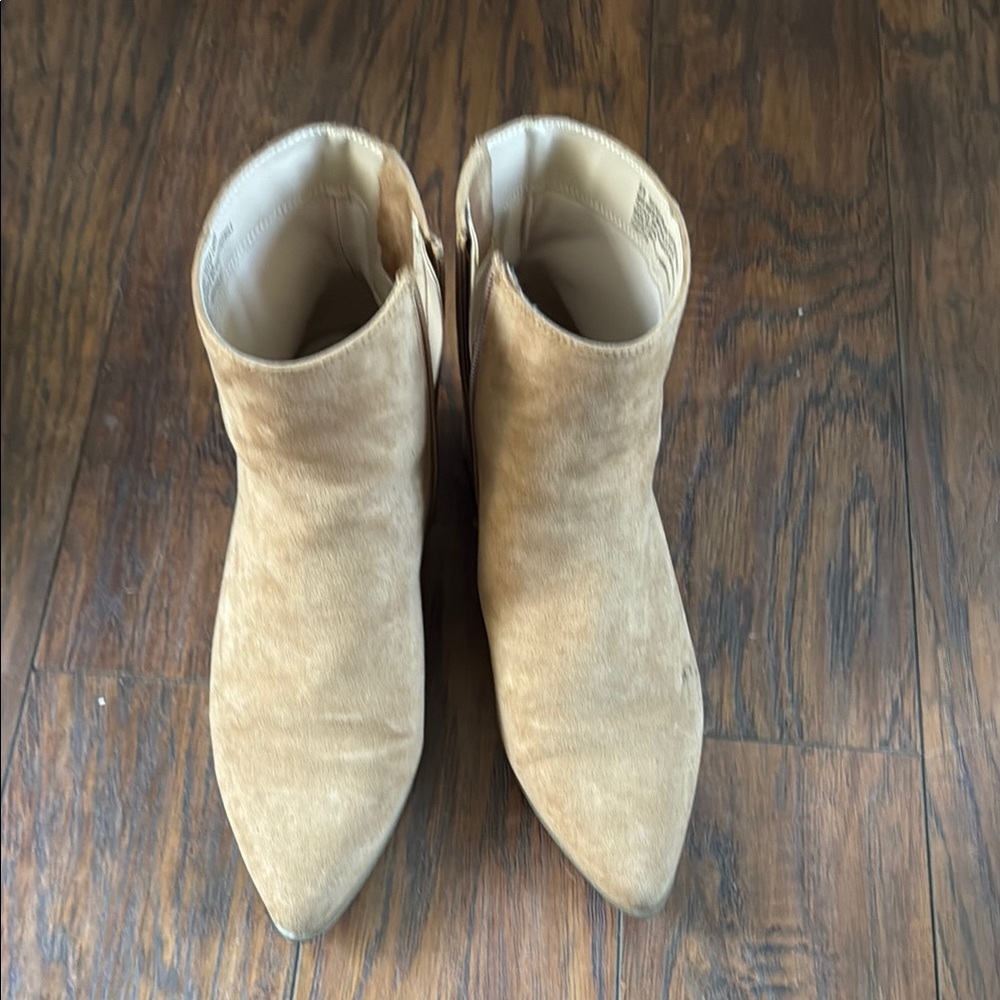 A New Day - Women’s Tan Suede Ankle Boots - US 6.5